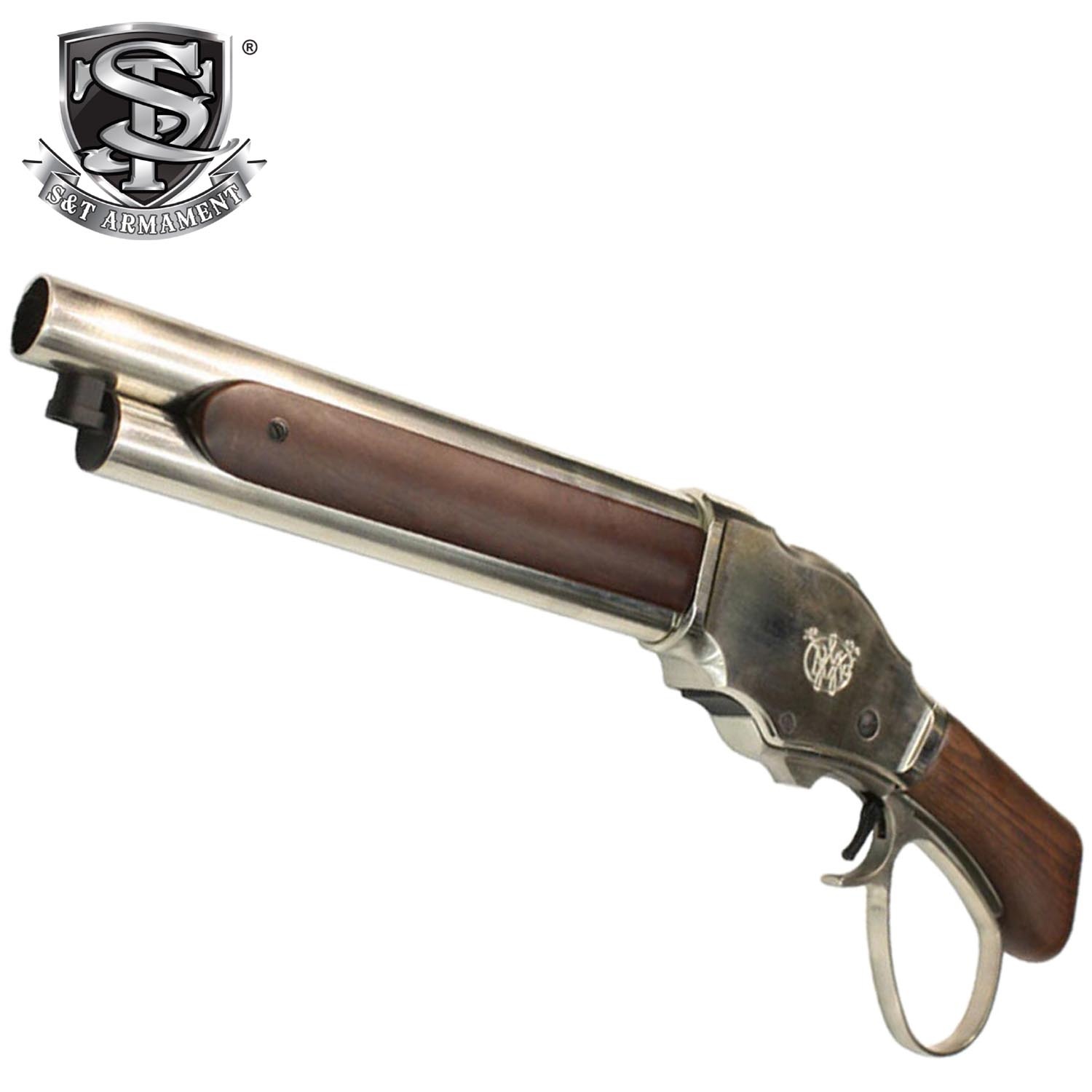 S＆T ウィンチェスター Ｍ1887 ワイルドカード ガスショットガン リアルウッドSilver ワイドレバー