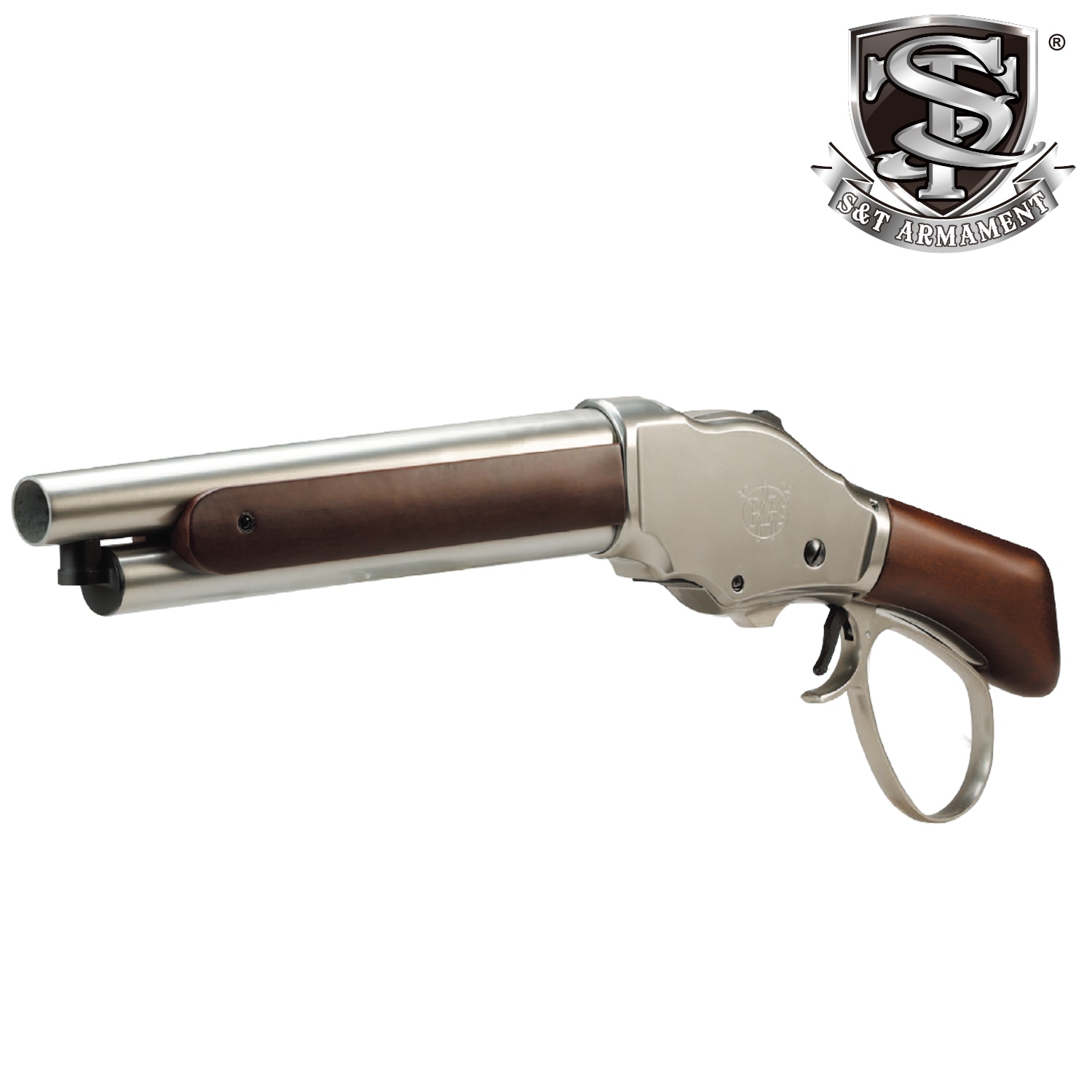 S＆T ウィンチェスター Ｍ1887 ワイルドカード ガスショットガン リアルウッドSilver ワイドレバー