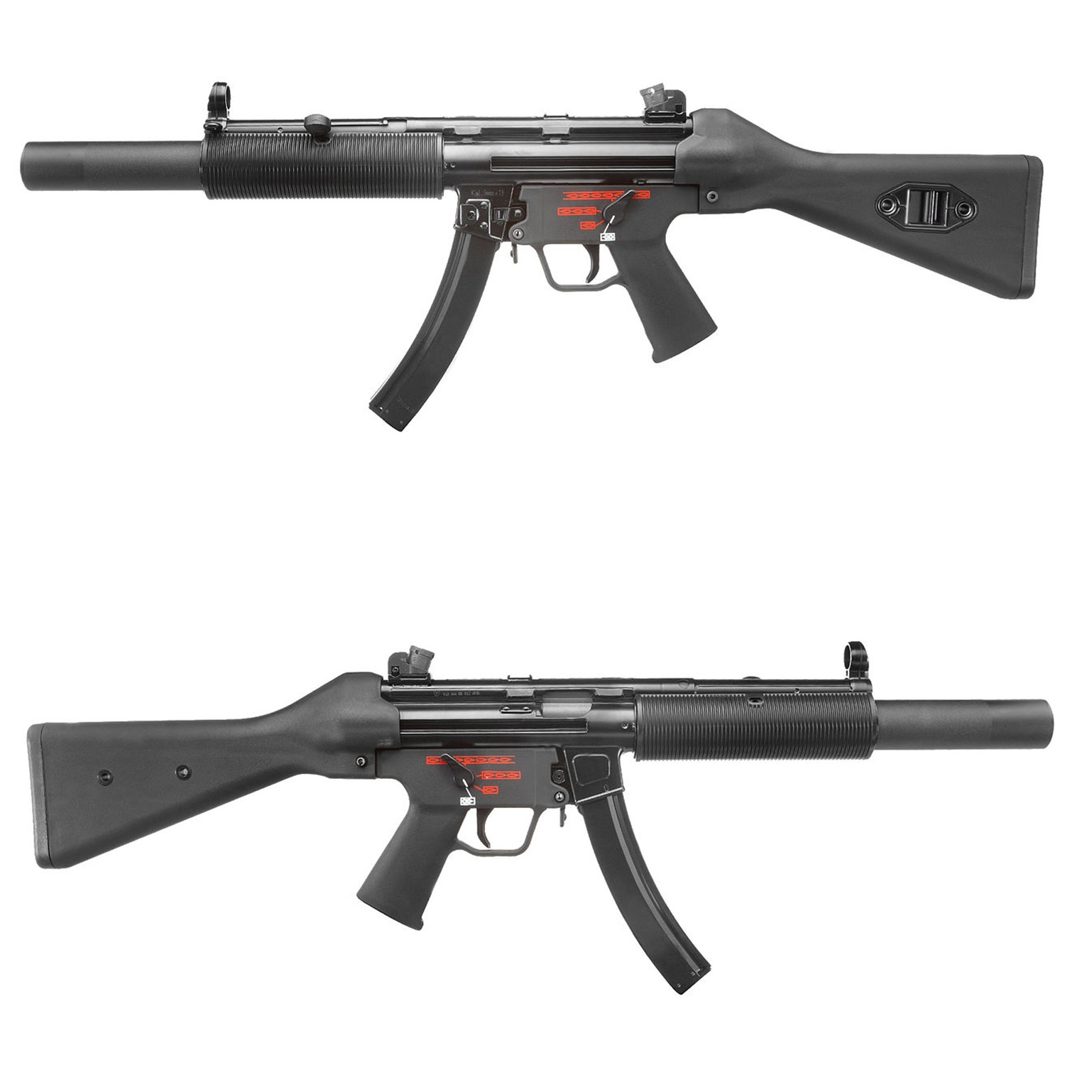 We-Tech MP5SD5 ガスブローバック / WE MP5SD5 Full Metal Airsoft Gas 