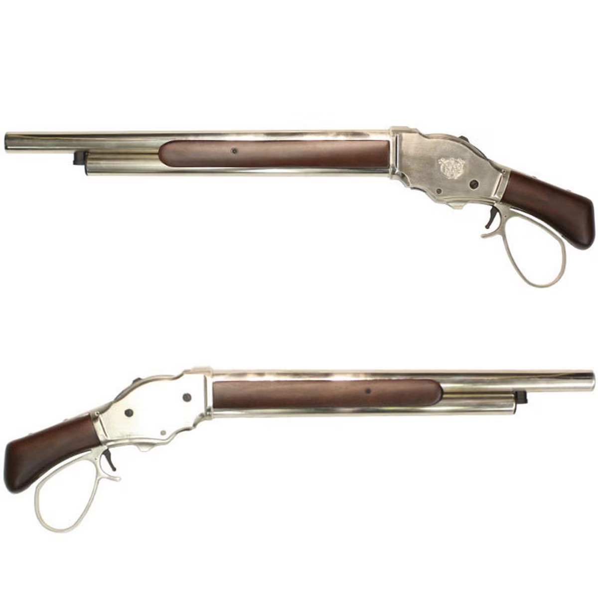S＆T ウィンチェスター Ｍ1887 ソードオフ ガスショットガン リアルウッドSilver ワイドレバー