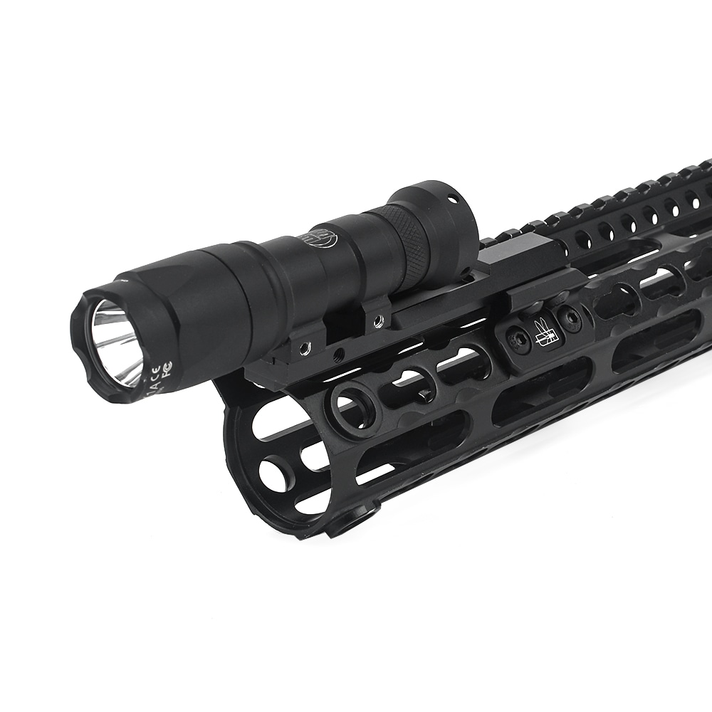Haley Strategic Thorntailタイプ オフセットライトマウント ロング M-LOK & Keymod用 Black