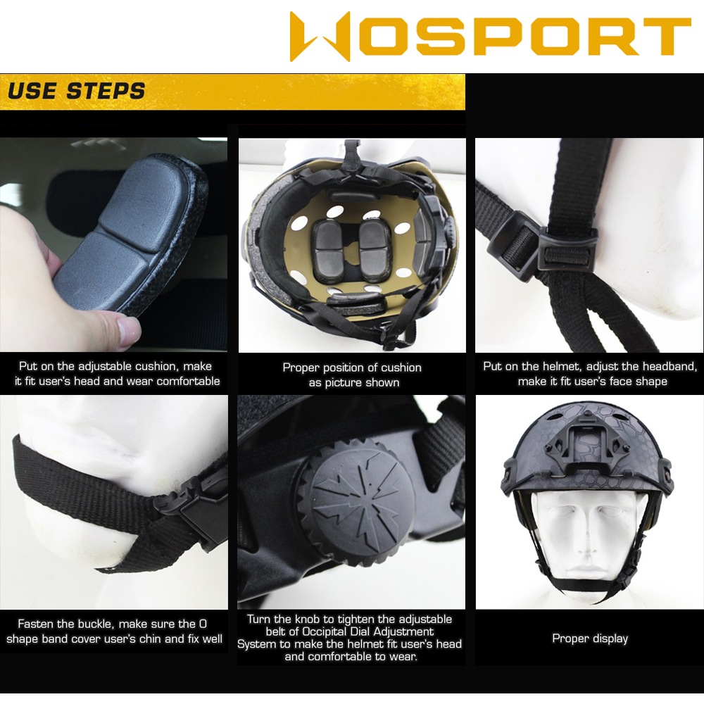 WOSPORT FASTタイプ PJヘルメット