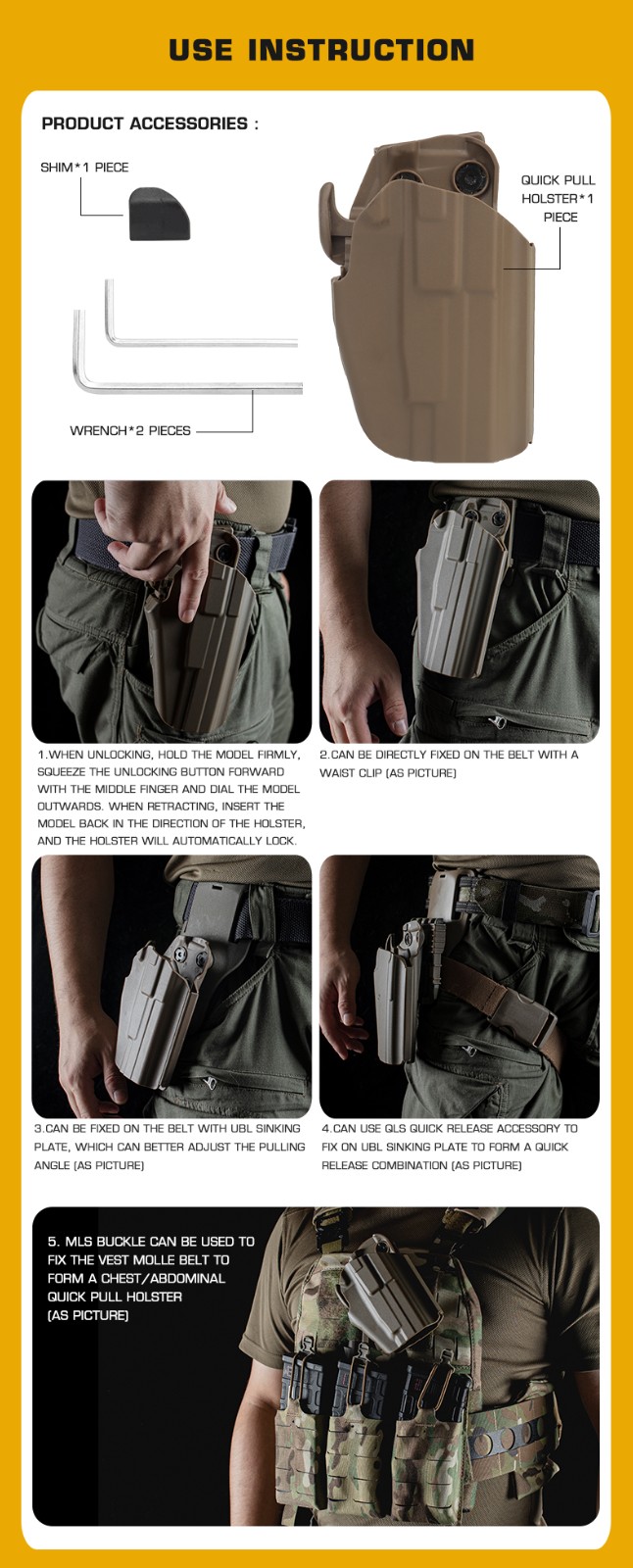 WOSPORT SL 579 GLSタイプ コンパクトホルスター