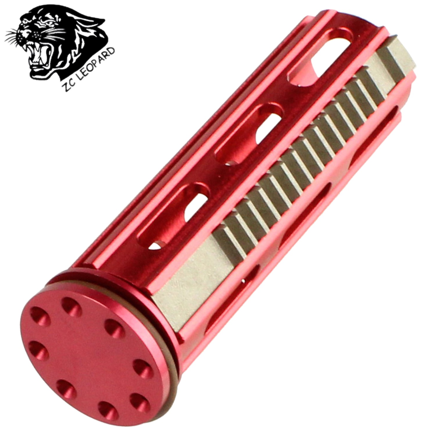 ZC LEOPARD アルミピストンセット CNCフルティース(14T) Red