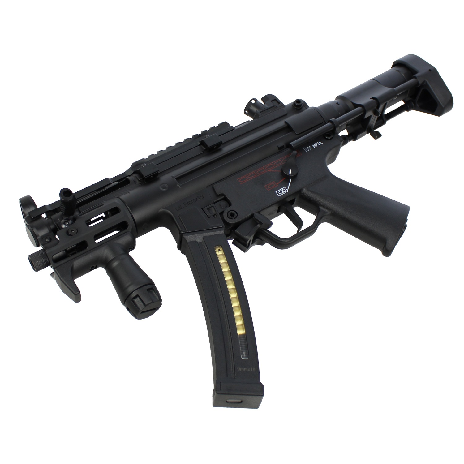 CYMA Enhanced MP5K PDWストック フルメタルETU電動ガン(E-Shooter