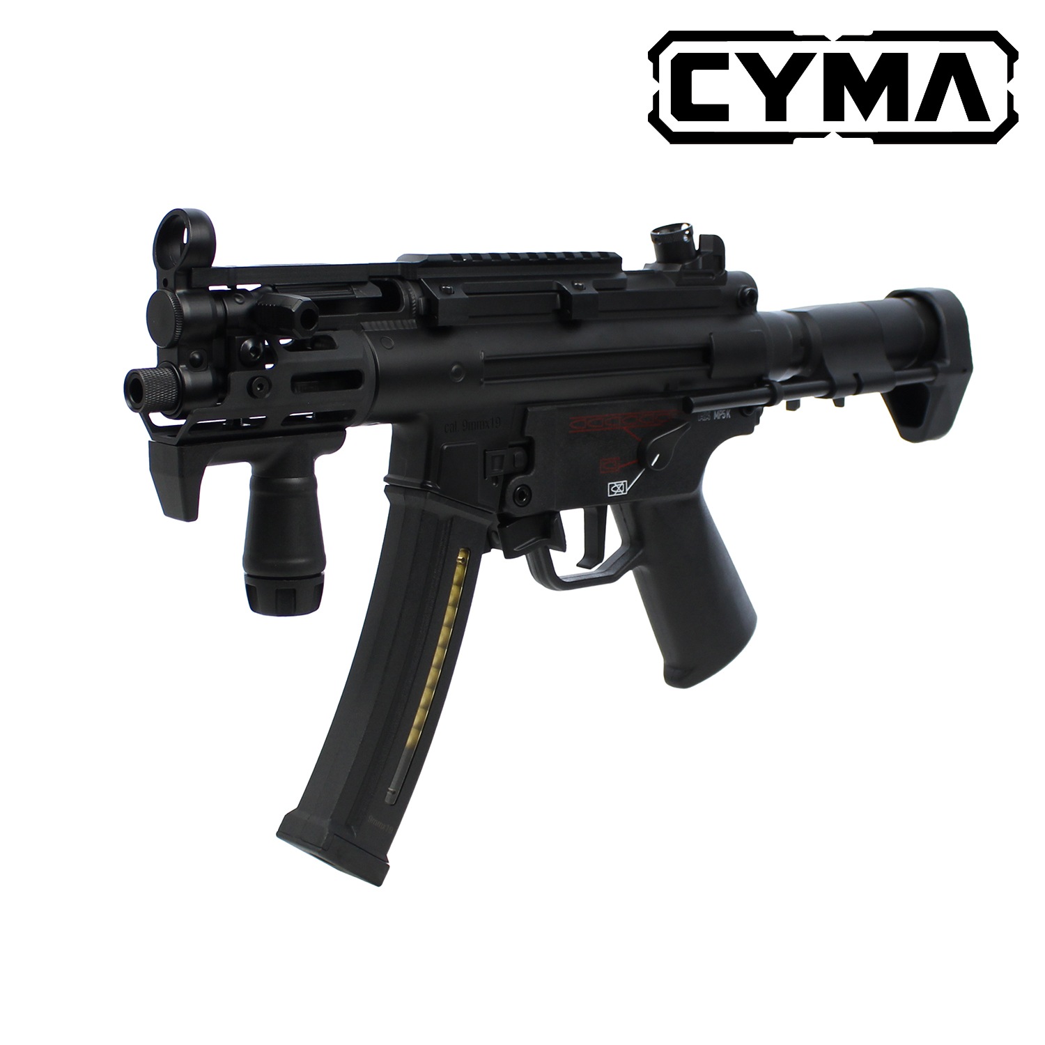 CYMA Enhanced MP5K PDWストック フルメタルETU電動ガン(E-Shooter
