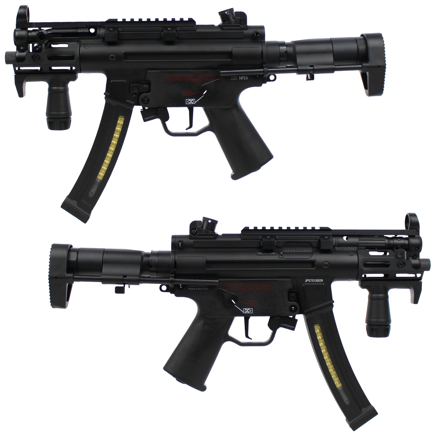 CYMA Enhanced MP5K PDWストック フルメタルETU電動ガン(E-Shooter