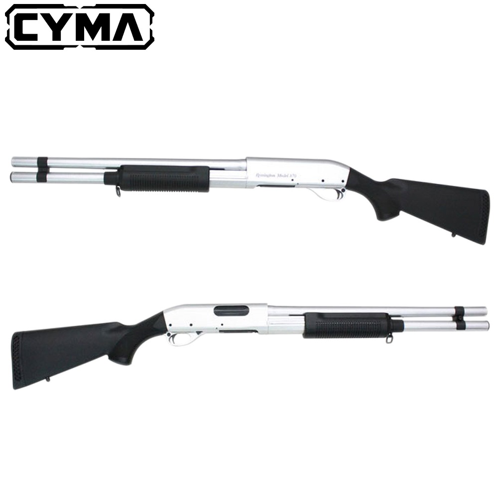 CYMA M870 ロング 固定ストック スポーツライン Silver