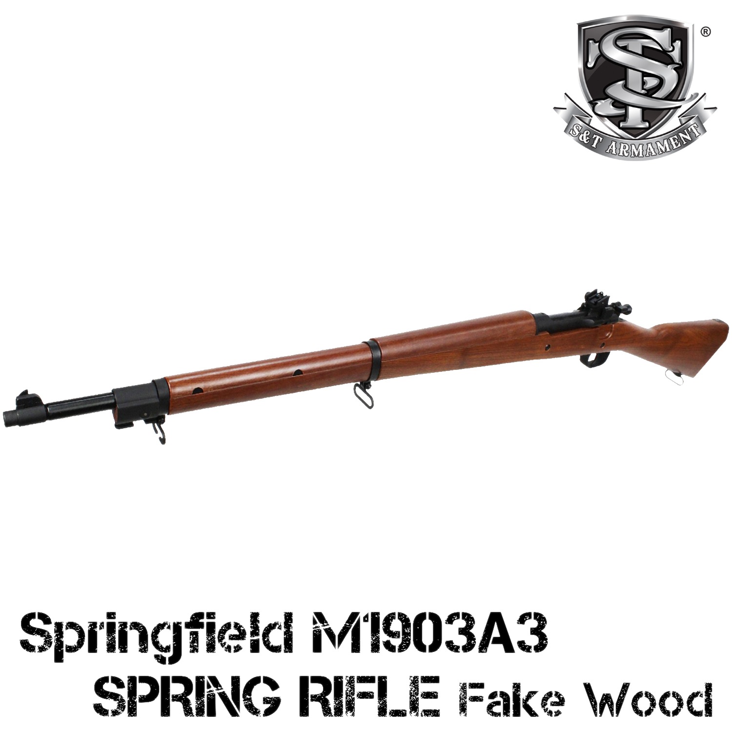S＆T Springfield M1903A3 エアーコッキング ライフル フェイクウッド