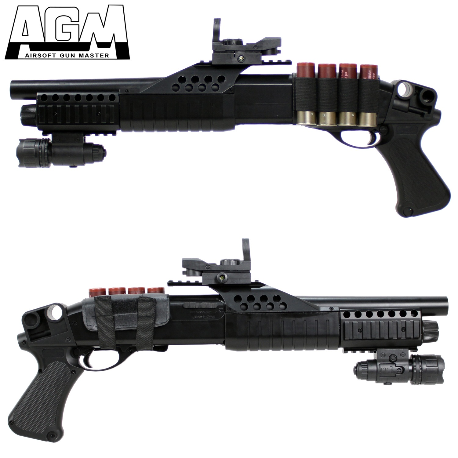 AGM M180 ピストルグリップ エアコッキングショットガン Set