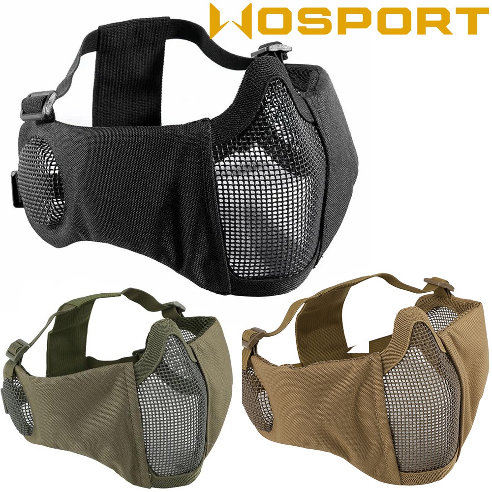 WOSPORT イヤーガード メッシュマスク ナイロンチーク