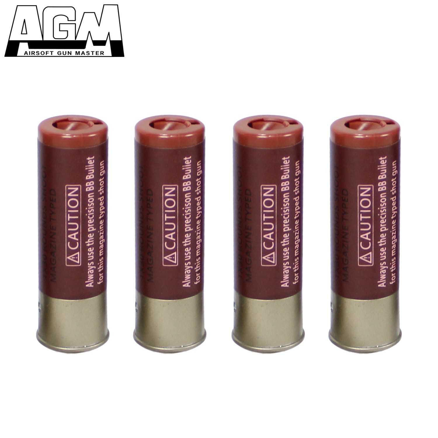 AGM M180＆ベネリ エアコッキング用 ショットシェル 4Pcs / shot shell Magazine for AGM M180&Benelli style Spring Shotgun