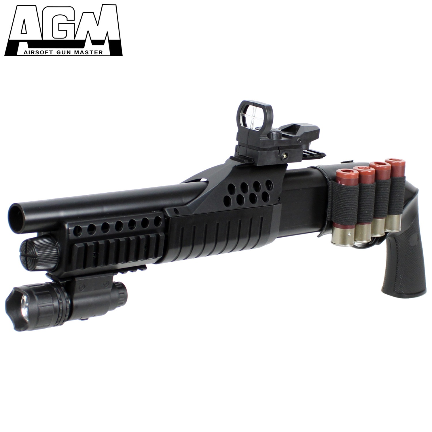 AGM M180 リボルバーグリップ エアコッキングショットガン Set