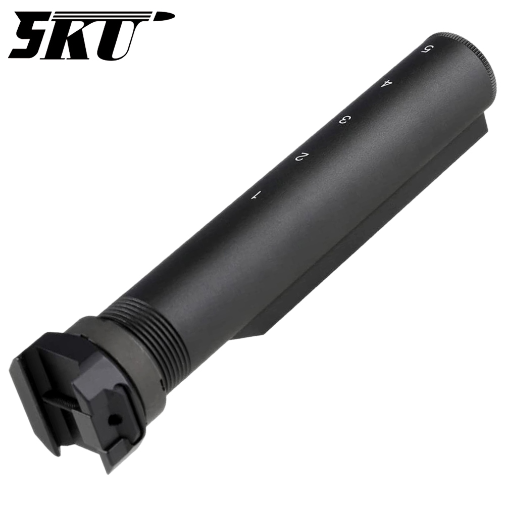 ブラック ストック レールシステム付き 5KU 5ポジション ストックパイプ Black (20mmレール対応) | All Items