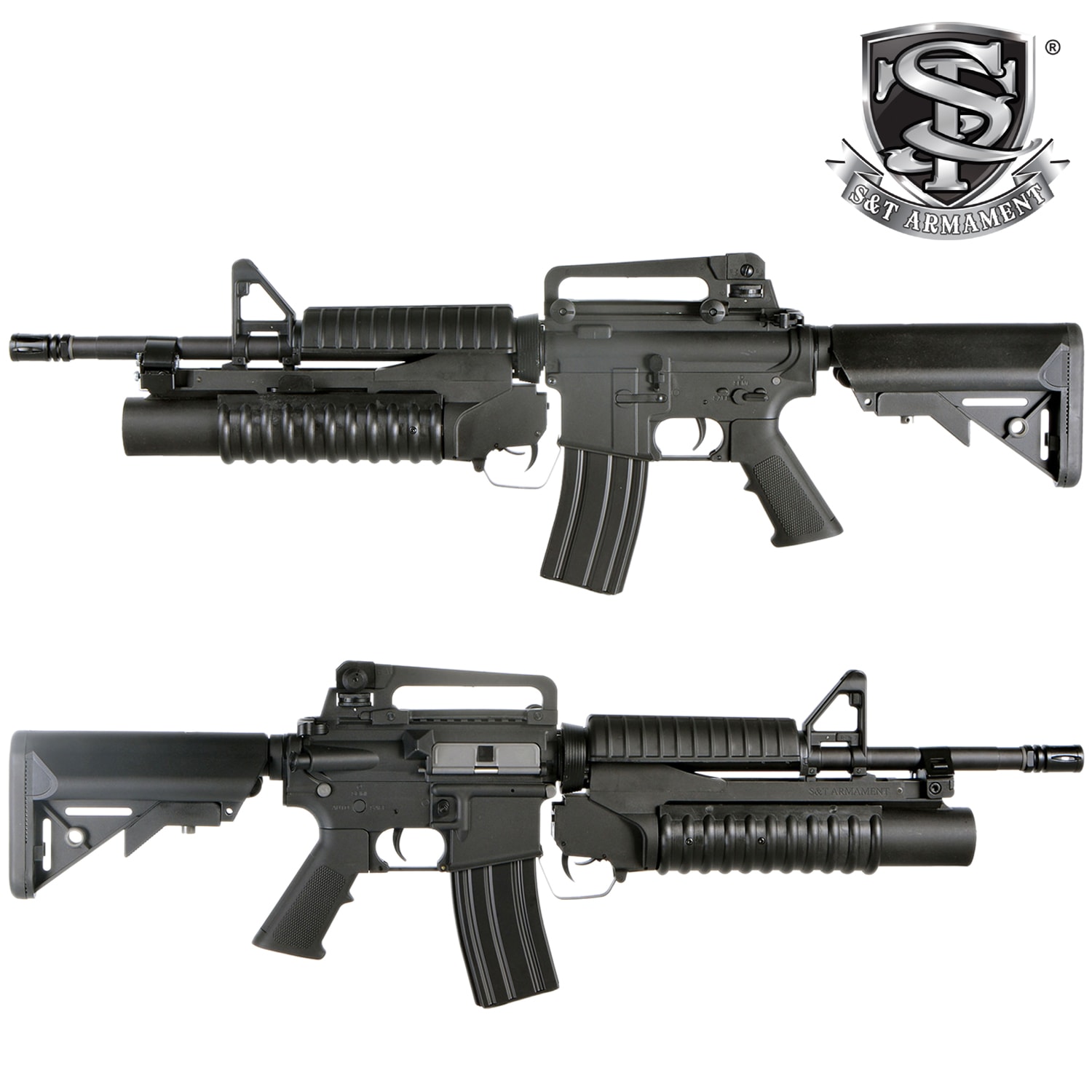 S＆T M4A1 スポーツライン 電動ガン with M203 グレネードランチャー