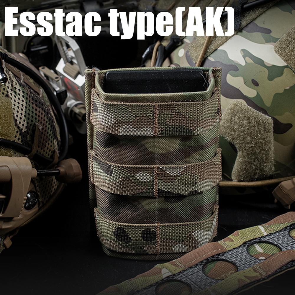 実物　esstac マガジンポーチ SHEKKIN GEARS Esstacタイプ KYWI ダブル ピストル + 556
