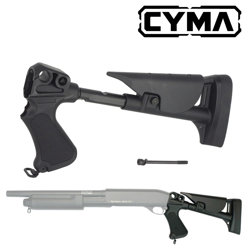 m870 ショットガン、ストックパイプ CYMA M870シリーズ ショットガン用 リトラクタブルストック