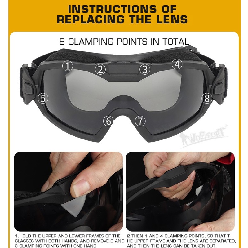 タクティカル アンチフォグ ゴーグル / Tactical anti-fog goggles