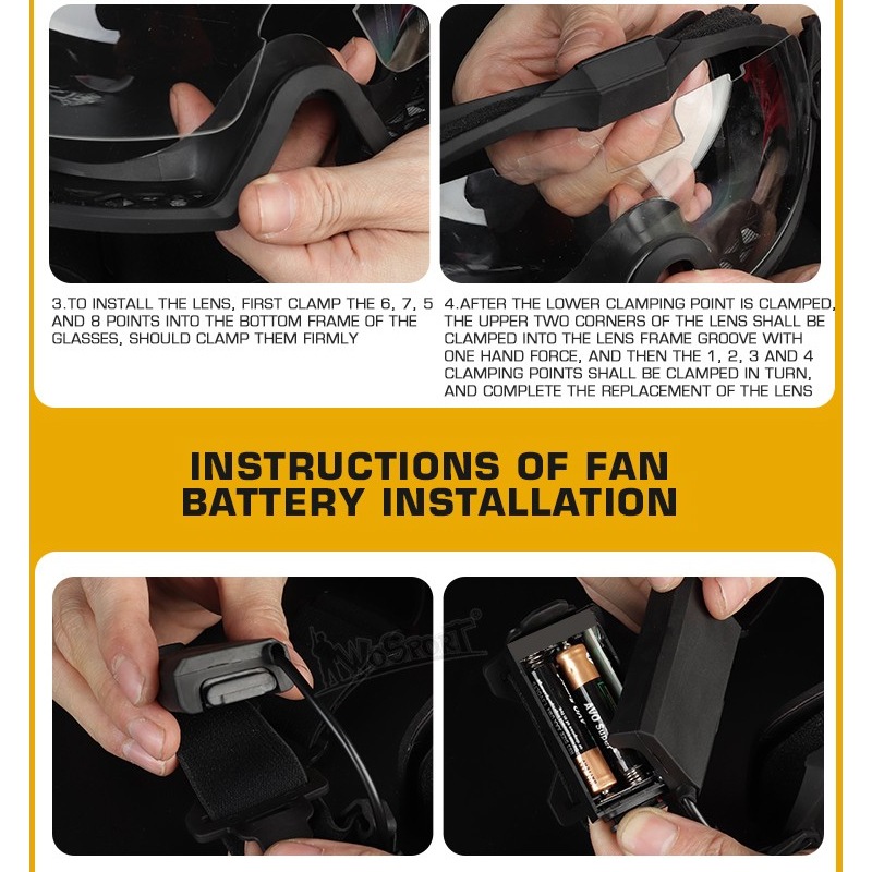 タクティカル アンチフォグ ゴーグル / Tactical anti-fog goggles