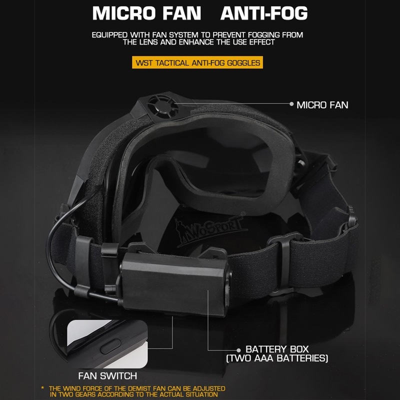 タクティカル アンチフォグ ゴーグル / Tactical anti-fog goggles