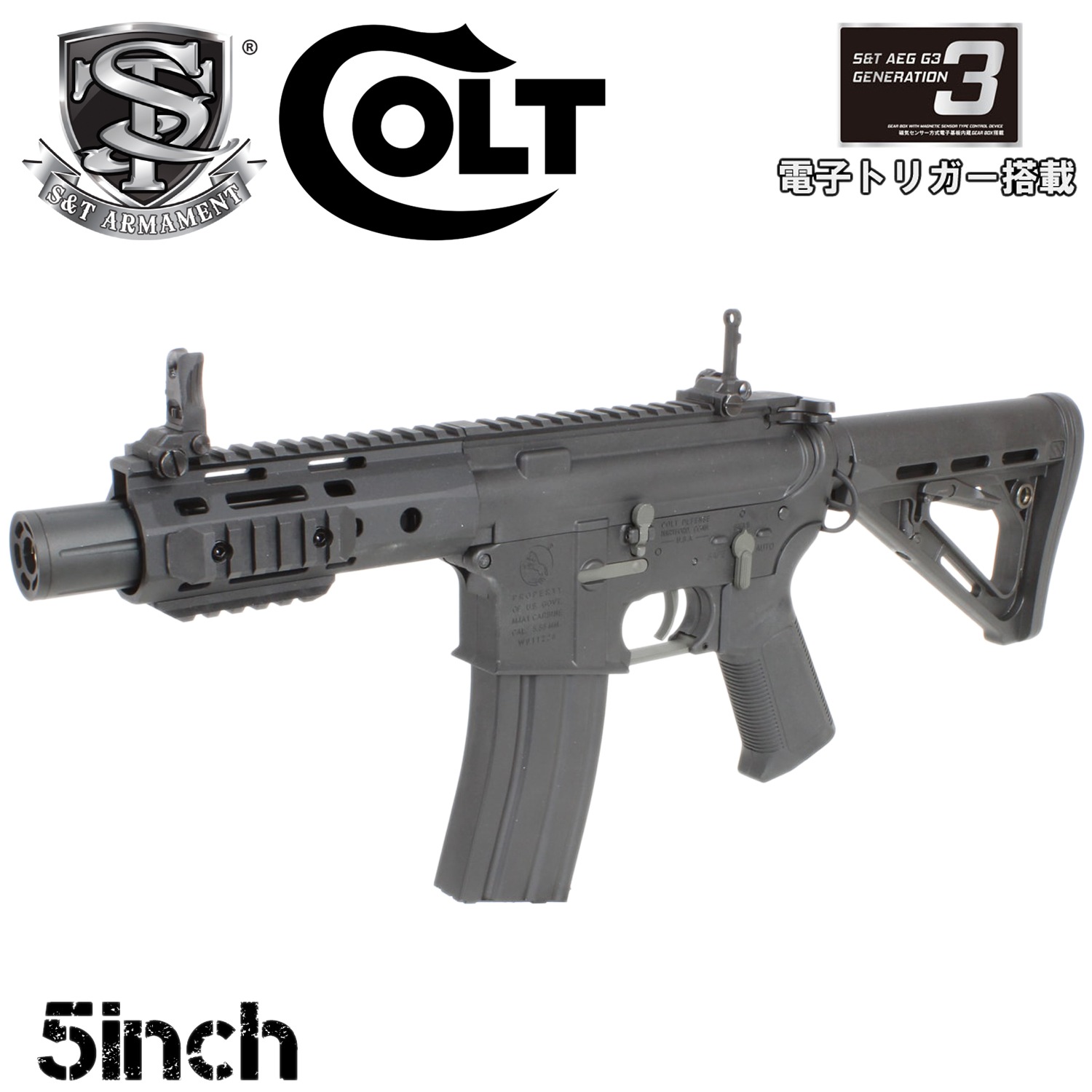 　最終値下げ　S&T社　M4　電動ガン Amazon.co.jp: S&T M4 CQB FF 7インチ チャレンジャーライン G3電動