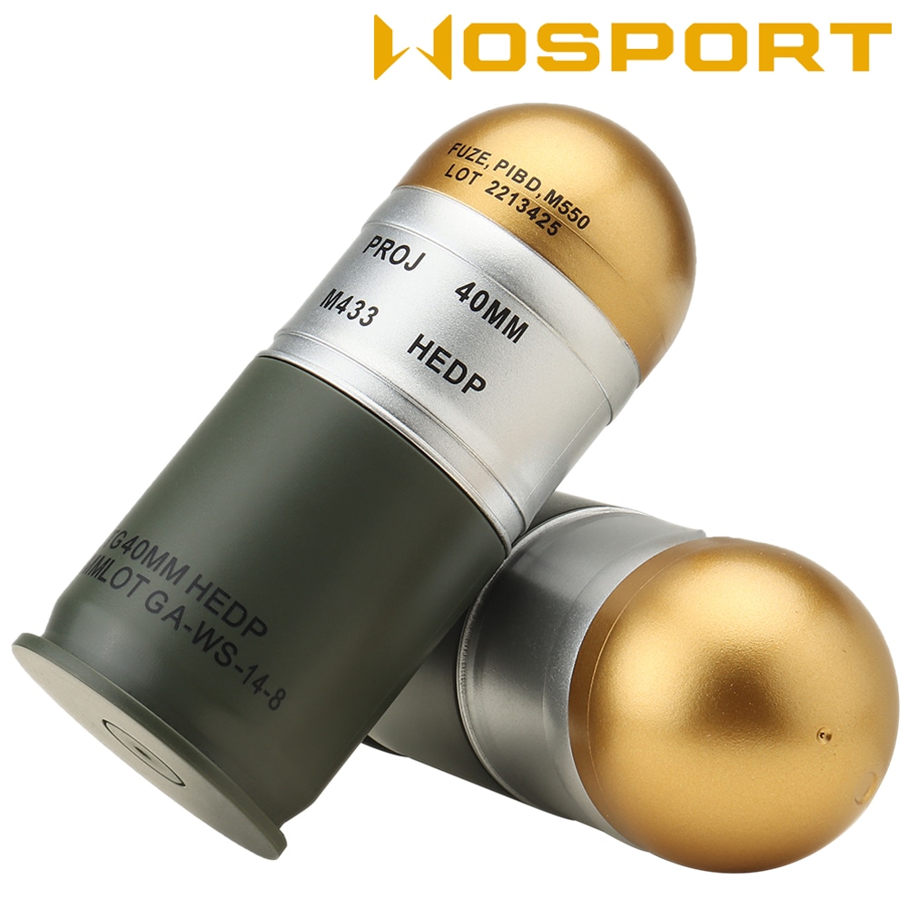 WOSPORT M433タイプ ダミーグレネードランチャーカートリッジ 3ps / M433 Dummy Grenade Set