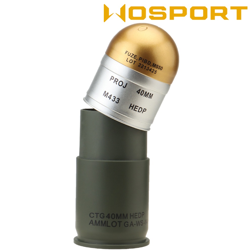 WOSPORT M433タイプ ダミーグレネードランチャーカートリッジ 3ps