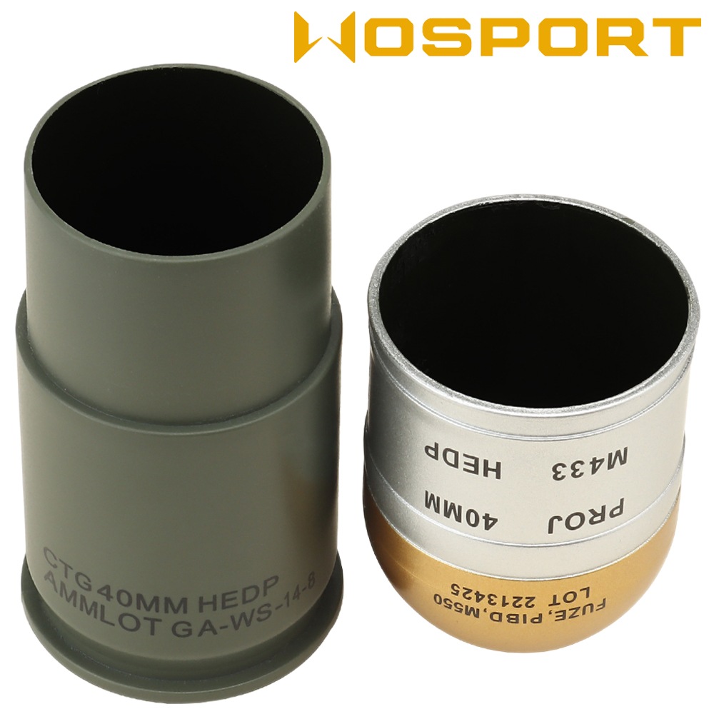 WOSPORT M433タイプ ダミーグレネードランチャーカートリッジ 3ps / M433 Dummy Grenade Set