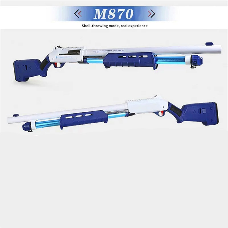 M-Style カート式 スポンジショットガン White/Blue