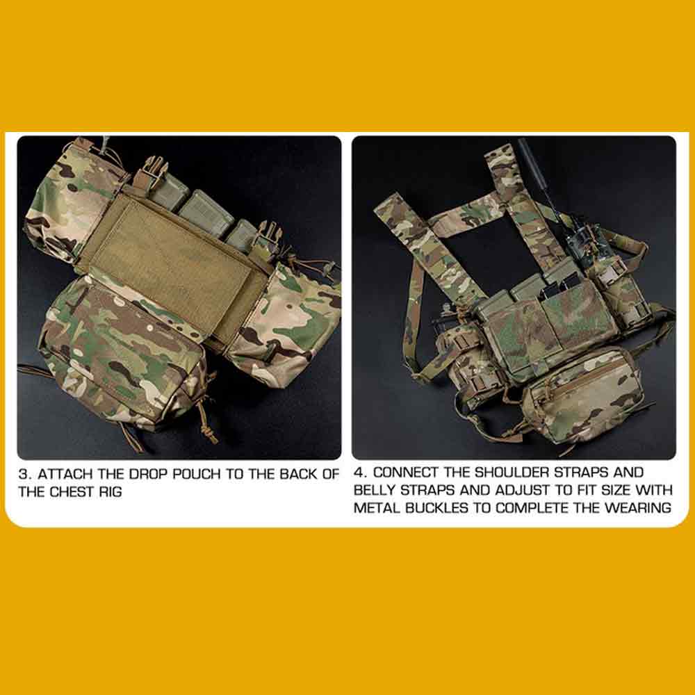 MK4 タイプ チェストリグ マルチカム、Mk-4 タイプ WOSPORT Spiritus Micro Fight Mk4タイプ チェストリグ