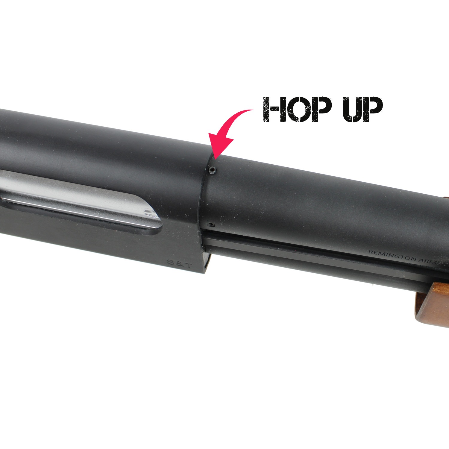S＆T M870 ロング リアルウッド エアーコッキングショットガン / M870 Long Model Real Wood
