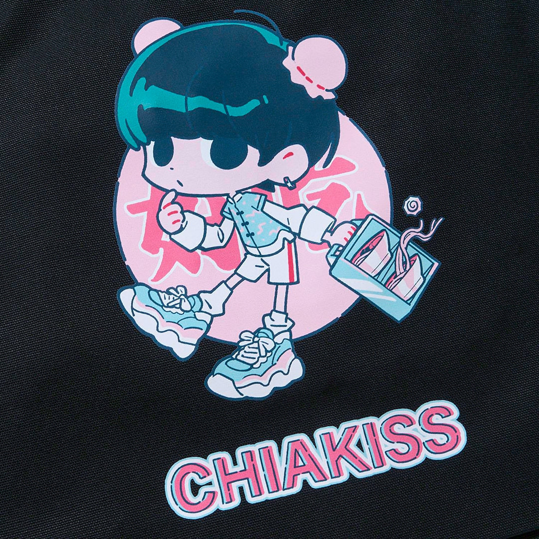 CHIAKISS ブラック Mサイズ トレーナー　小林千晃 CHIAKISS×およ 好吃 TOTE BAG【BLACK】｜ULATAKALAKA