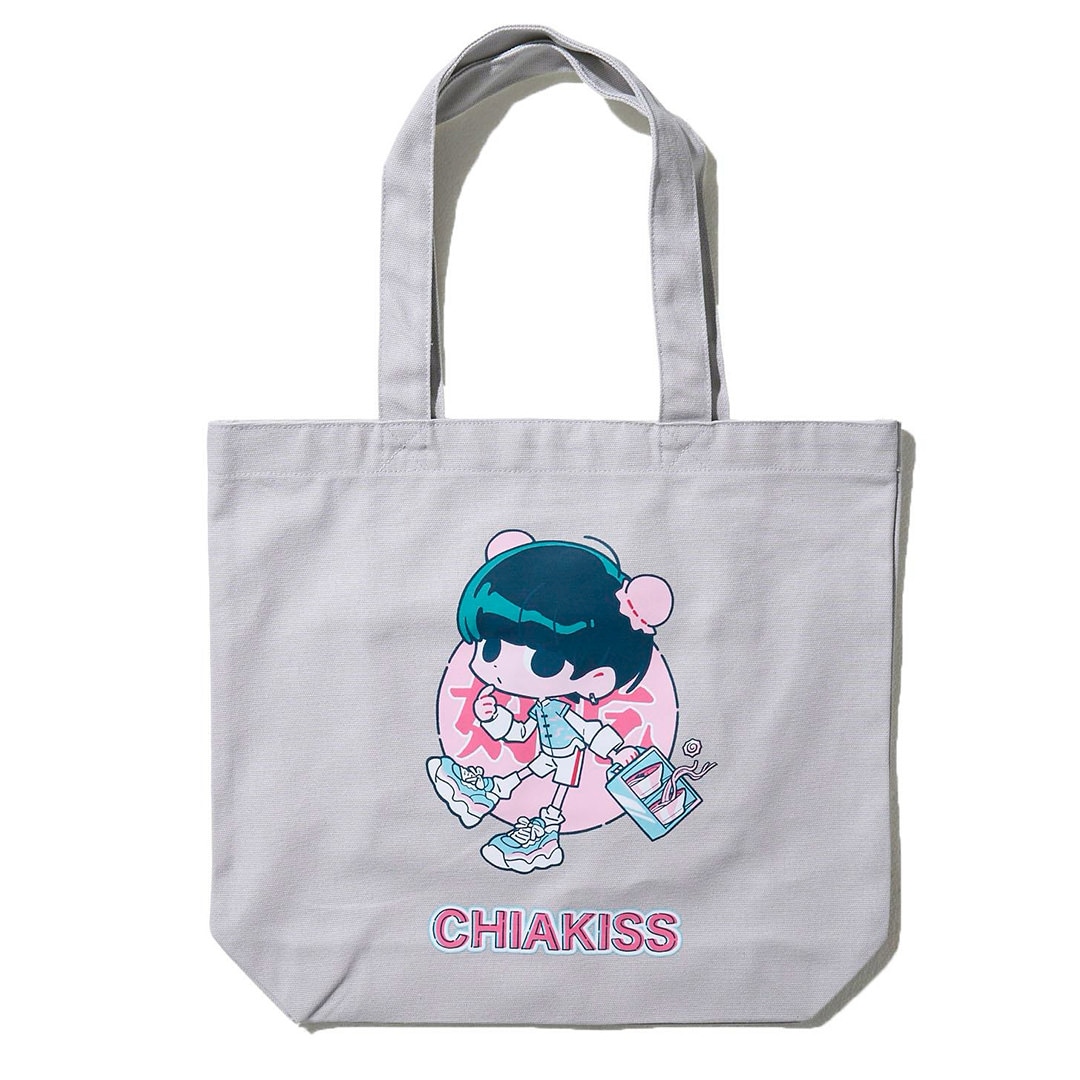 小林千晃 CHIAKISS×およ 好吃 TOTE BAG トートバッグ コラボ CHIAKISS×およ 好吃 TOTE BAG【BLACK】｜ULATAKALAKA