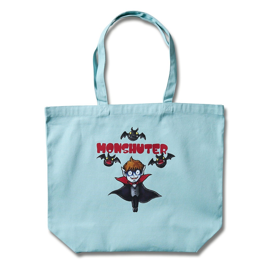 ＜受注生産＞MONSHUTER DRACULA CANVAS TOTE BAG【LIGHT BLUE】