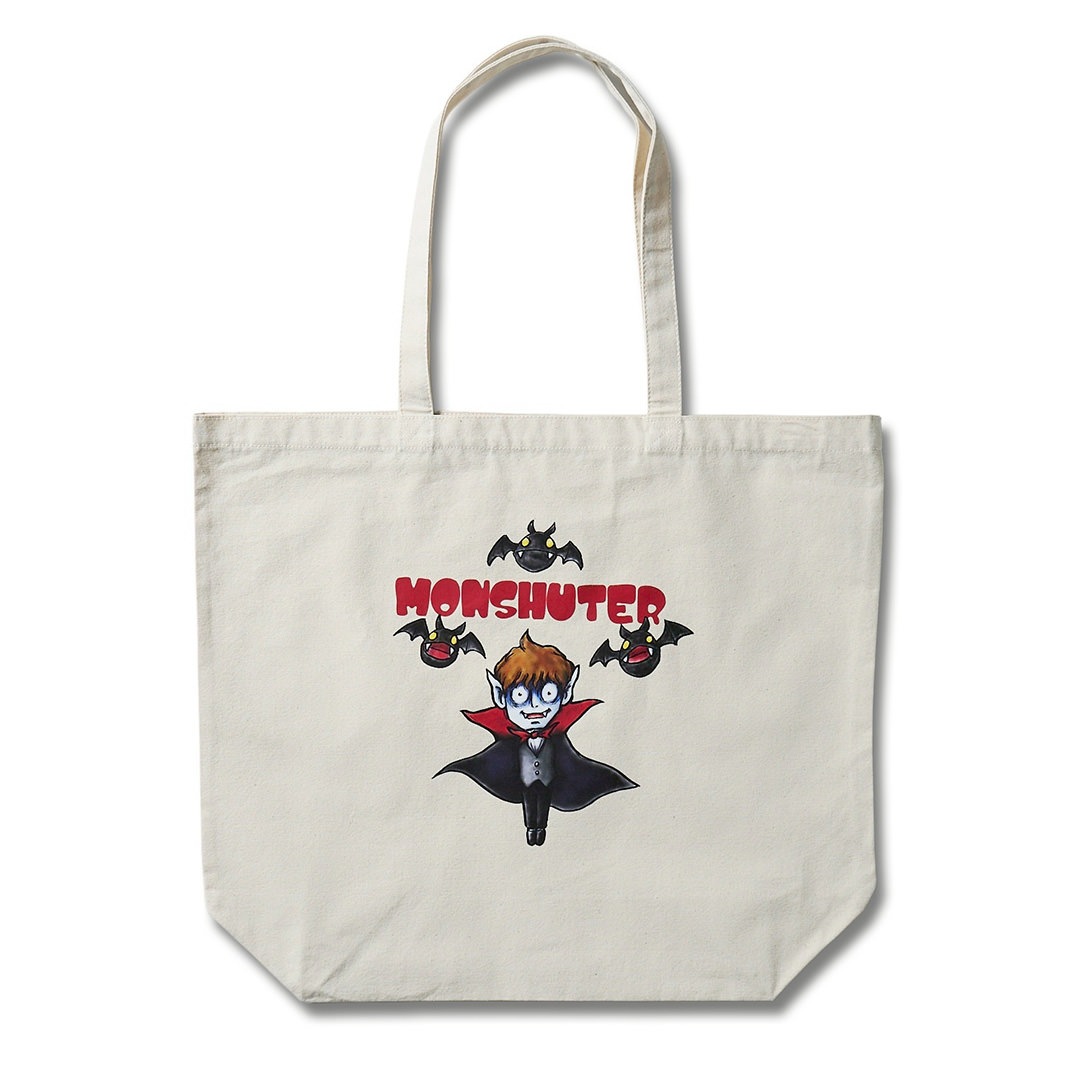 ＜受注生産＞MONSHUTER DRACULA CANVAS TOTE BAG【NATURAL】