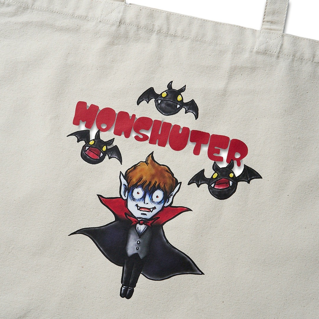 ＜受注生産＞MONSHUTER DRACULA CANVAS TOTE BAG【NATURAL】