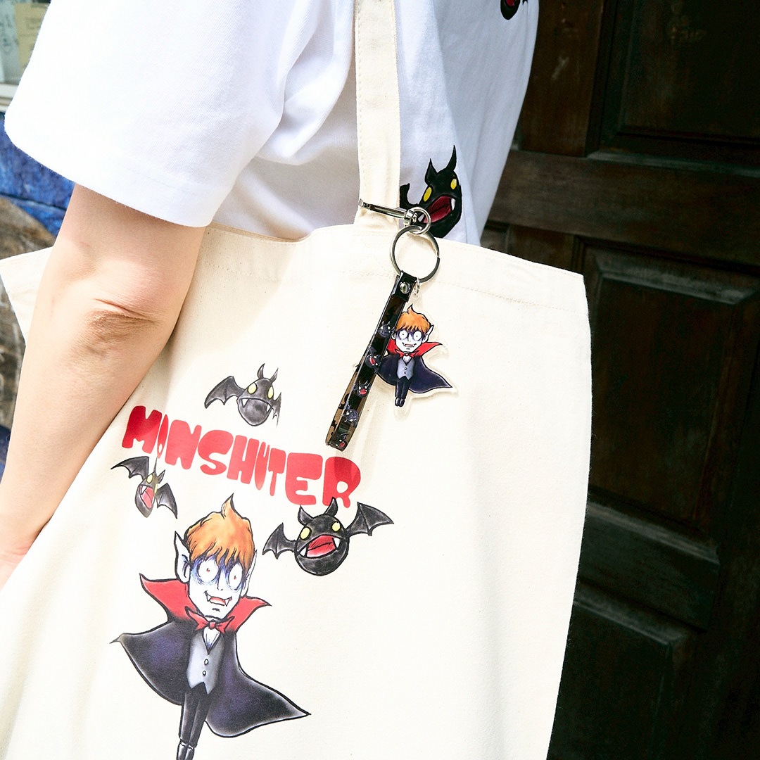 ＜受注生産＞MONSHUTER DRACULA CANVAS TOTE BAG【NATURAL】