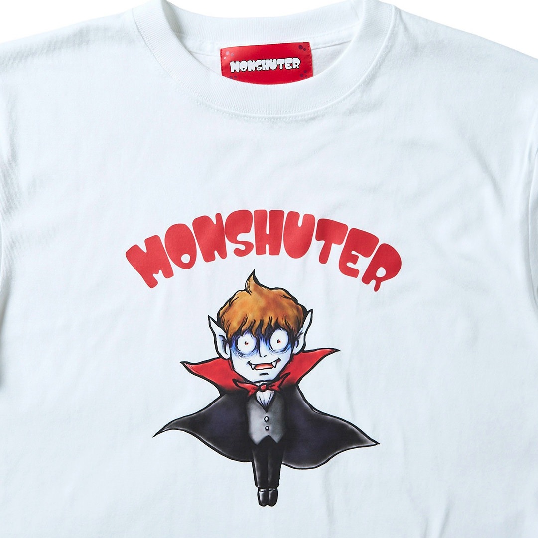 ＜受注生産＞MONSHUTER DRACULA TEE【WHITE】