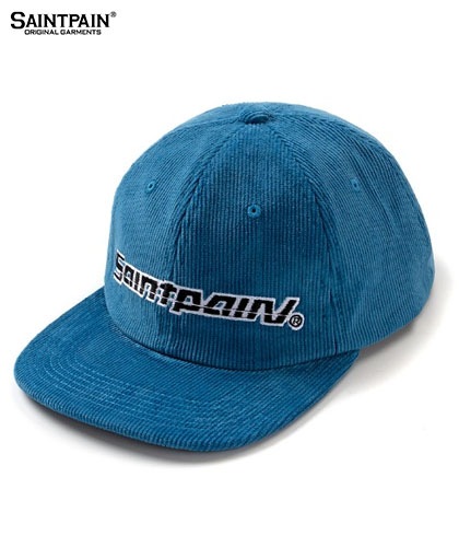 【SAINTPAIN】SP CORDUROY LOGO CAP-BLUE