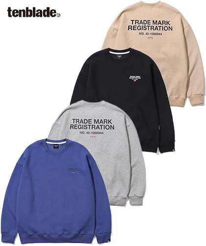 【TENBLADE】Registration sweat shirt