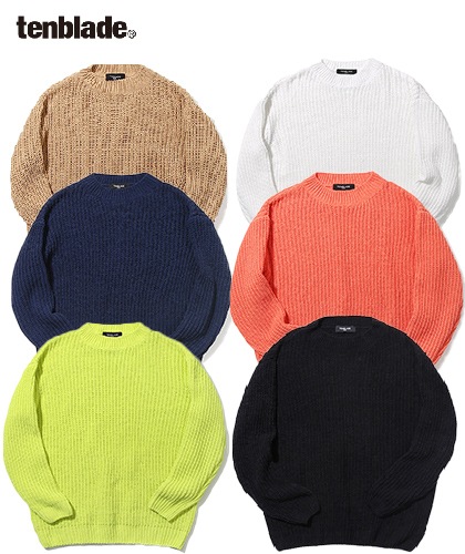 【TENBLADE】Loose fit rope　knit