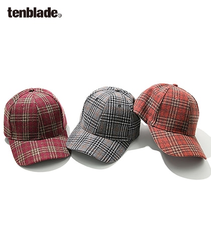 【TENBLADE】tartan check 6pl cap