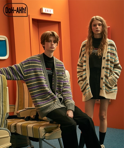 【OoH-AHh!】CIRCLE LOGO ST CARDIGAN