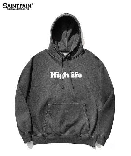 【SAINTPAIN】 HL MARIA PIGMENT HOOD-CHARCOAL
