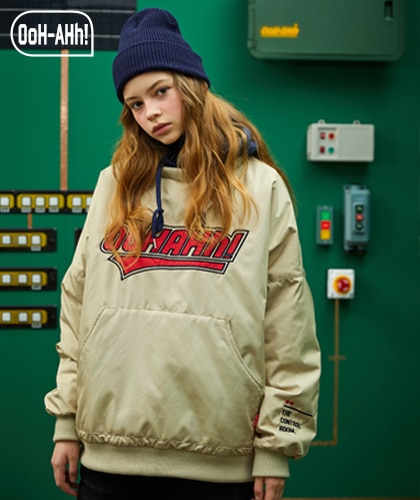 【OoH-AHh!】LOGO PADDING HOODIE