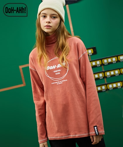 【OoH-AHh!】OVER STITCH TURTLE NECK