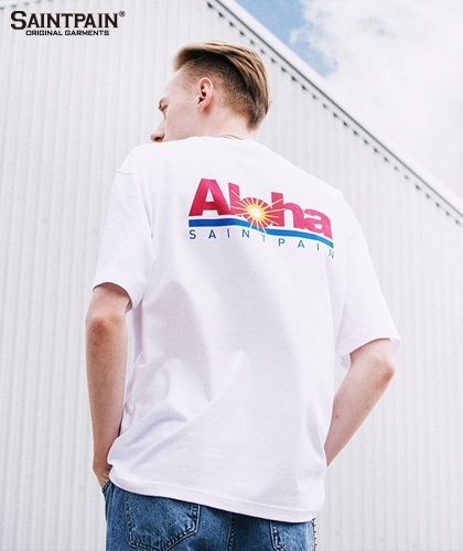 【SAINTPAIN】 ALOHA LOGO TEE