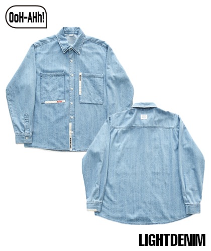 【OoH-AHh!】DENIM TAPE SHIRT