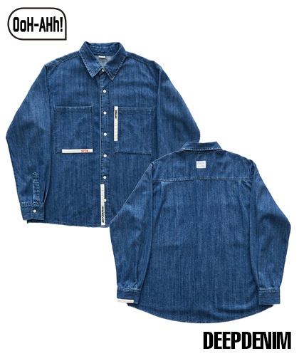 【OoH-AHh!】DENIM TAPE SHIRT