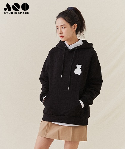【AQOstudiospace】AQO BEAR HOODIE